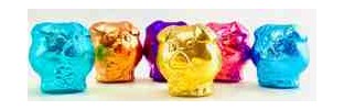 BIO Schokoladefiguren Schweinchen Lucky, Silvester Glückschweinchen - G