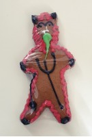 Lebkuchen Krampus klein, ca. 14,5 cm,  verziert - A